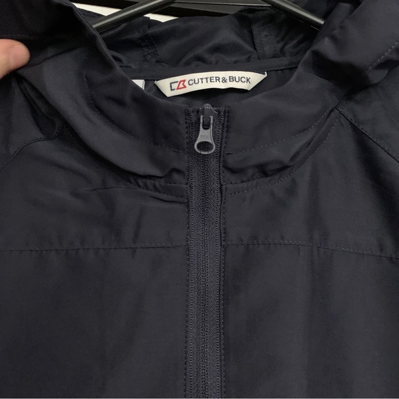 NEW Cutter & Buck Windbreaker Half Zip Long Sleeve Hooded Popover Jacket - Picture 5 of 7
